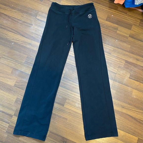 lululemon athletica Pants - VINTAGE Lululemon Black Wide Leg Yoga Pants Size 8